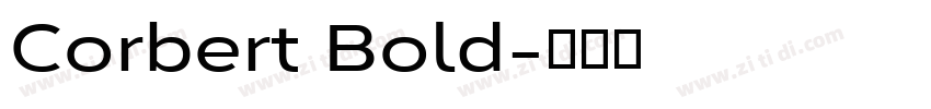 Corbert Bold字体转换